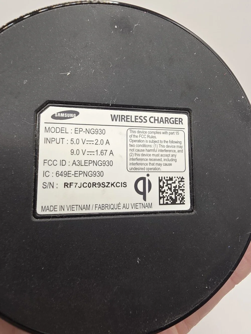 Samsung Qi Fast Charging Wireless Charger Pad Charging Stand